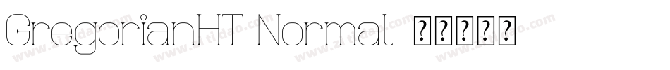 GregorianHT Normal字体转换